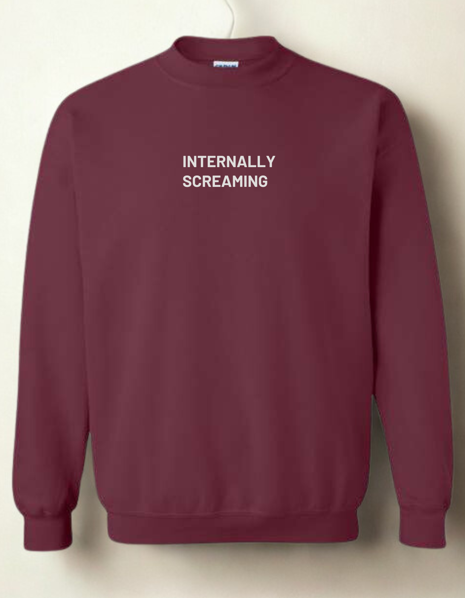 Internally Screaming - Embroidered Crewneck