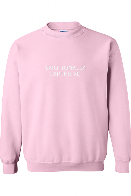 Emotionally Expensive - Embroidered Crewneck